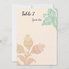 ヴィンテージパステルフローラピーチグリーン結婚ズ