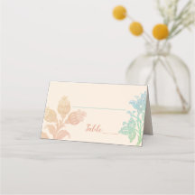 ヴィンテージパステルフローラピーチグリーン結婚ズ