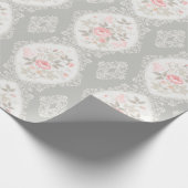 ヴィンテージパステルフローラ ラッピングペーパー (角)