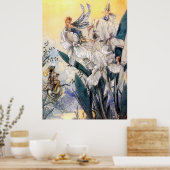 ヴィンテージパステルブルーフェアーズ ポスター (キッチン)