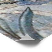 ヴィンテージパステルブルーフェアーズ ポスター (角)