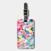 ヴィンテージパステルリボンブリーズバレエ ラゲッジタグ (正面縦)