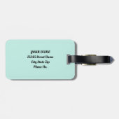 ヴィンテージパステルリボンブリーズバレエ ラゲッジタグ (裏面横)