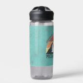 ヴィンテージパステル山脈はモノグラムを呼び出している ウォーターボトル (正面)