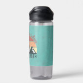 ヴィンテージパステル山脈はモノグラムを呼び出している ウォーターボトル (背面)