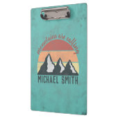 ヴィンテージパステル山脈はモノグラムを呼び出している クリップボード (左)