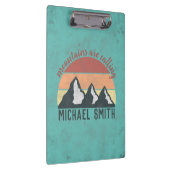 ヴィンテージパステル山脈はモノグラムを呼び出している クリップボード (右)