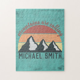 ヴィンテージパステル山脈はモノグラムを呼び出している ジグソーパズル