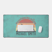 ヴィンテージパステル山脈はモノグラムを呼び出している デスクマット (キーボード&マウス)