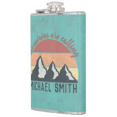 ヴィンテージパステル山脈はモノグラムを呼び出している フラスク (左)