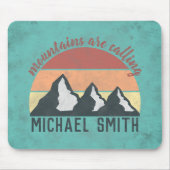 ヴィンテージパステル山脈はモノグラムを呼び出している マウスパッド (正面)