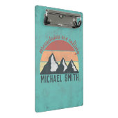 ヴィンテージパステル山脈はモノグラムを呼び出している ミニクリップボード (アングル)