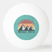 ヴィンテージパステル山脈はモノグラムを呼び出している 卓球ボール (裏面)