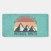 ヴィンテージパステル山脈はモノグラムを呼び出している 横断幕 (横)