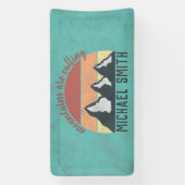 ヴィンテージパステル山脈はモノグラムを呼び出している 横断幕 (縦)