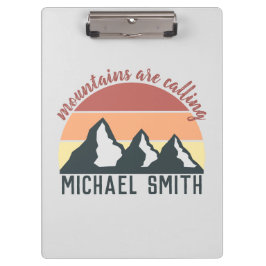 ヴィンテージパステル山脈はモノグラムグレーを呼び出している クリップボード