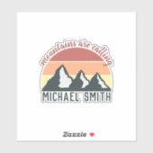 ヴィンテージパステル山脈はモノグラムグレーを呼び出している シール (シート)