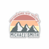 ヴィンテージパステル山脈はモノグラムグレーを呼び出している シール (正面)