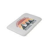 ヴィンテージパステル山脈はモノグラムグレーを呼び出している バスマット (アングル)