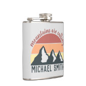 ヴィンテージパステル山脈はモノグラムグレーを呼び出している フラスク (右)