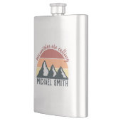 ヴィンテージパステル山脈はモノグラムグレーを呼び出している フラスク (左)