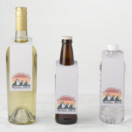 ヴィンテージパステル山脈はモノグラムグレーを呼び出している ボトルネックタグ