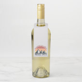 ヴィンテージパステル山脈はモノグラムグレーを呼び出している ボトルネックタグ (ボトル)