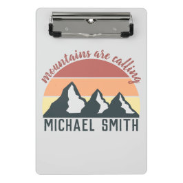 ヴィンテージパステル山脈はモノグラムグレーを呼び出している ミニクリップボード