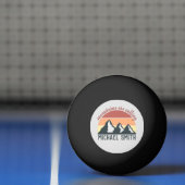 ヴィンテージパステル山脈はモノグラムグレーを呼び出している 卓球ボール (ネット)