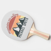 ヴィンテージパステル山脈はモノグラムグレーを呼び出している 卓球ラケット (横)