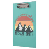 ヴィンテージパステル山脈はモノグラムスカイを呼び出している クリップボード (左)