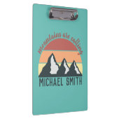 ヴィンテージパステル山脈はモノグラムスカイを呼び出している クリップボード (右)