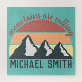 ヴィンテージパステル山脈はモノグラムスカイを呼び出している ジグソーパズル