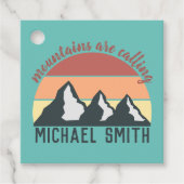 ヴィンテージパステル山脈はモノグラムスカイを呼び出している フェイバータグ (正面)