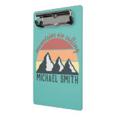 ヴィンテージパステル山脈はモノグラムスカイを呼び出している ミニクリップボード (アングル2)