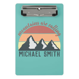 ヴィンテージパステル山脈はモノグラムスカイを呼び出している ミニクリップボード