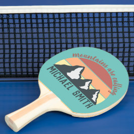 ヴィンテージパステル山脈はモノグラムスカイを呼び出している 卓球ラケット