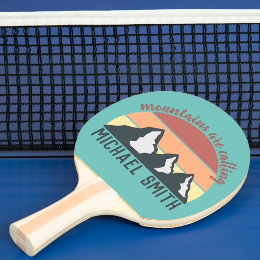 ヴィンテージパステル山脈はモノグラムスカイを呼び出している 卓球ラケット (インサイチュ)