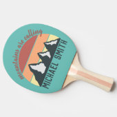 ヴィンテージパステル山脈はモノグラムスカイを呼び出している 卓球ラケット (横)