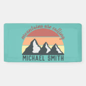 ヴィンテージパステル山脈はモノグラムスカイを呼び出している 横断幕 (横)