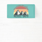 ヴィンテージパステル山脈はモノグラムスカイを呼び出している 横断幕 (インサイチュ)