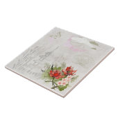 ヴィンテージパステル日本の伝統的イラストレーション タイル (側面)