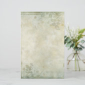 ヴィンテージパステル結婚フローラ 便箋 (スタンド正面)