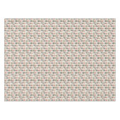 ヴィンテージパステル色クリスマスくるみクラッカー テーブルクロス (正面(横))