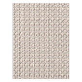 ヴィンテージパステル色クリスマスくるみクラッカー テーブルクロス (正面)