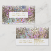 *~*ヴィンテージパステ素朴ル古木のみすぼらしい 名刺 (正面/裏面)