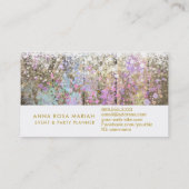 *~*ヴィンテージパステ素朴ル古木のみすぼらしい 名刺 (裏面)