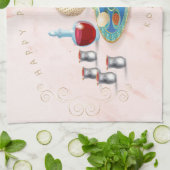 ヴィンテージパソバーセダーコーシェールペサック装飾品 キッチンタオル (折り畳み)