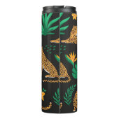 ヴィンテージパターンとヒョウと熱帯葉  タンブラー (裏面)