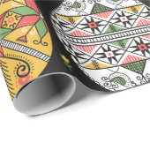 ヴィンテージパターンにピサンキー。復活祭の卵型。 ラッピングペーパー (ロールコーナー)